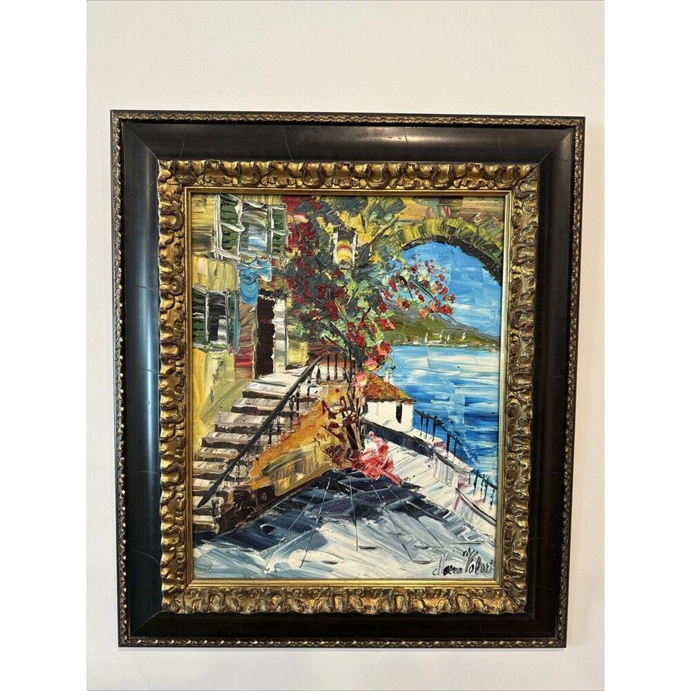 Marco Valeri Painting Fine Art 2002 Original Signed Oil Palette knife on canvas.